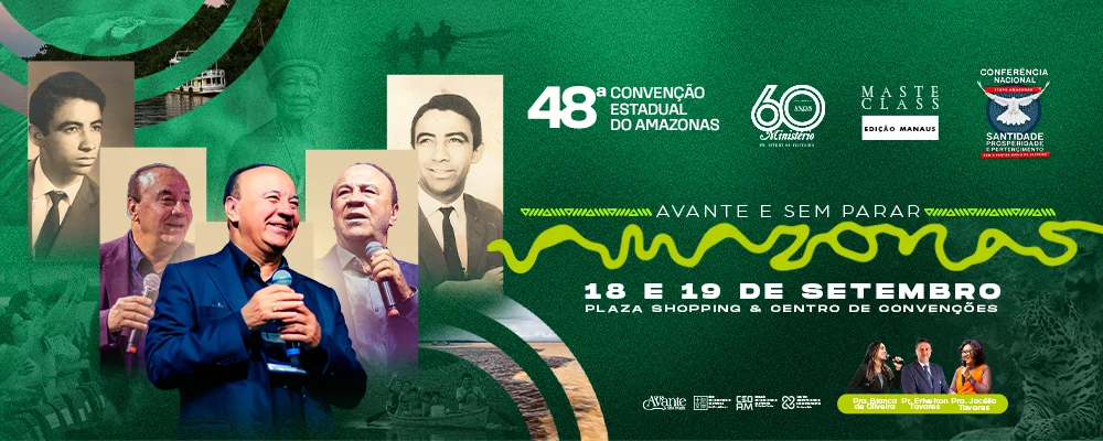Banner oficial da 48ª Convenção Estadual do Amazonas